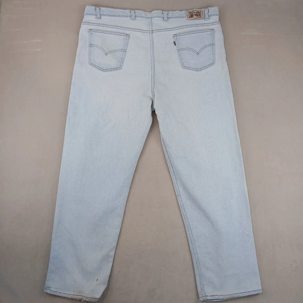 Vintage Levis 540‎ Flex 42x28 Mens Jeans Brown Tag 1998 FLAWS